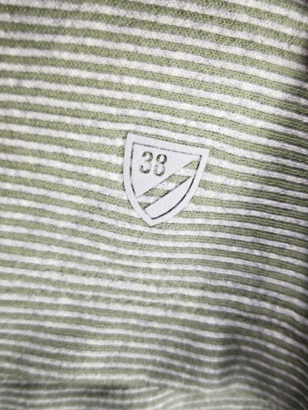 Cremieux Shirt Mens XL Green Striped Cotton Long Sleeve 1/4 Zip Sweatshirt - Picture 2 of 11